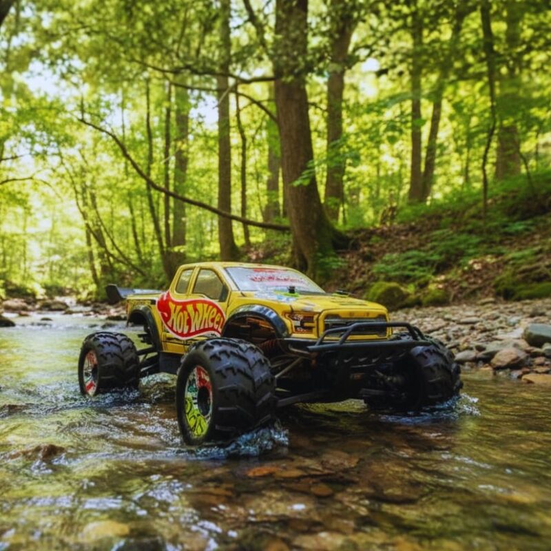 RC model car exhibition and off-road track